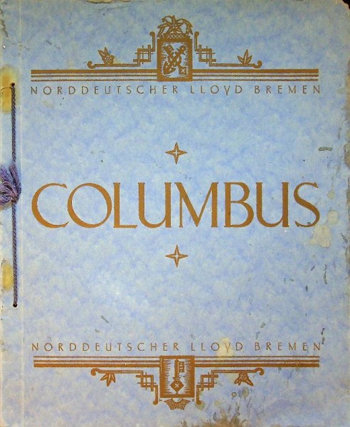 Brochure Columbus Norddeutscher Lloyd Bremen