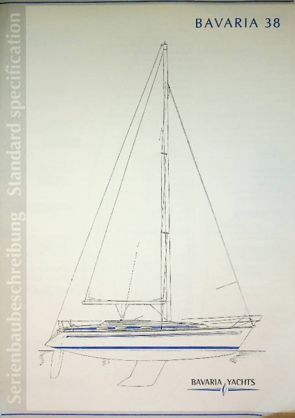 Original brochure Bavaria 38 specification