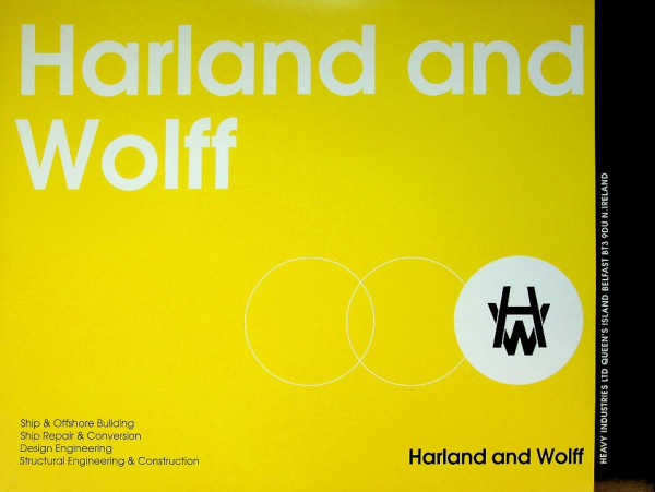 Promotional map Harland and Wolff, with sheets