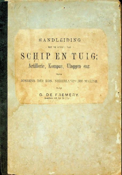 Handleiding tot de kennis van schip en tuig