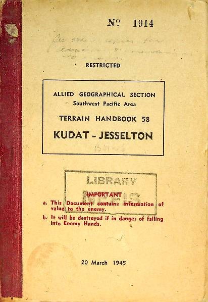 Terrain Handbook 58 Kudat-Jesselton North Borneo