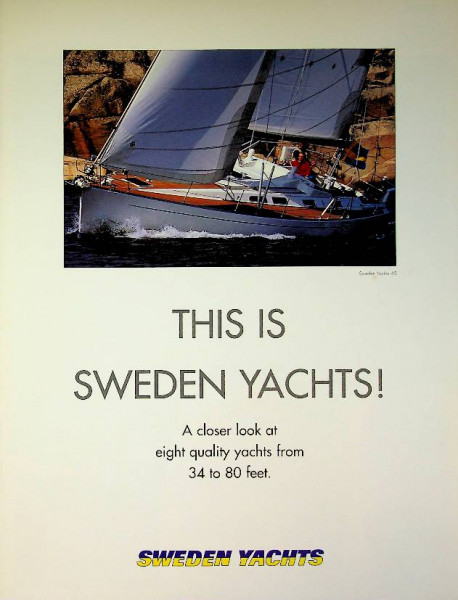 Original Brochure Sweden Yacht 2000