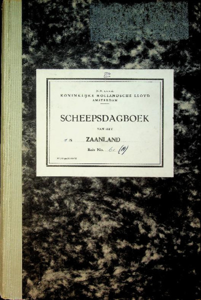 Scheepsdagboek ms Zaanland KHL 1970
