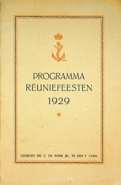 Programma voor de Reuniefeesten