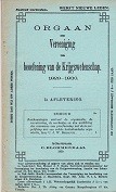 Roldanus, U.J.W. - Beschouwingen omtrent de organisatie, de recruteering, de werkwijze en den werkkring der commissie v. Orgaan der Vereeniging ter beoefening van de krijgswetenschap 1929-1930 1e aflevering