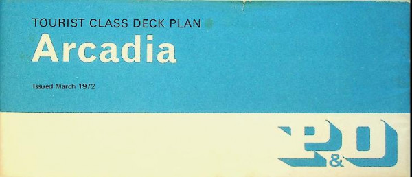 Tourist Class Deck Plan Arcadia P&O