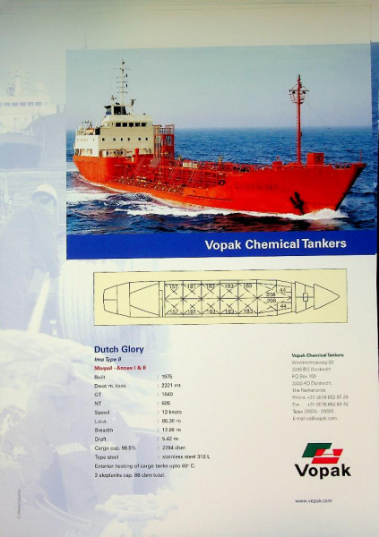 11 Sheets VOPAK Chemical tankers