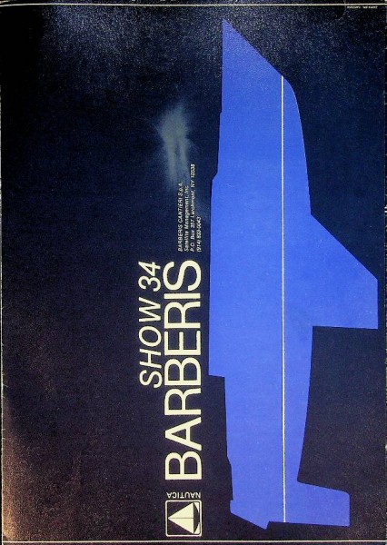 Original Brochure Barberis Show 34