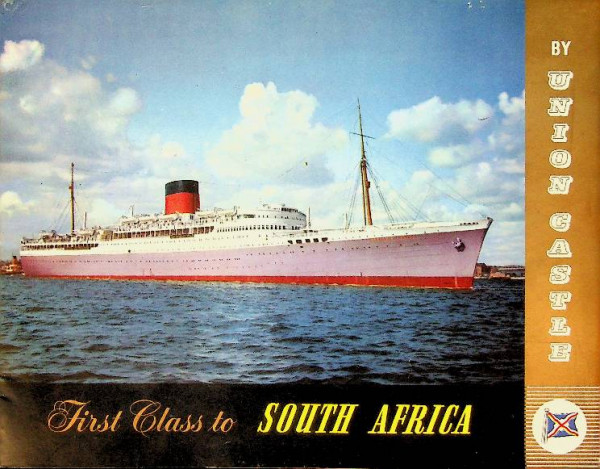 Brochure Union-Castle Line, first class to South Africa