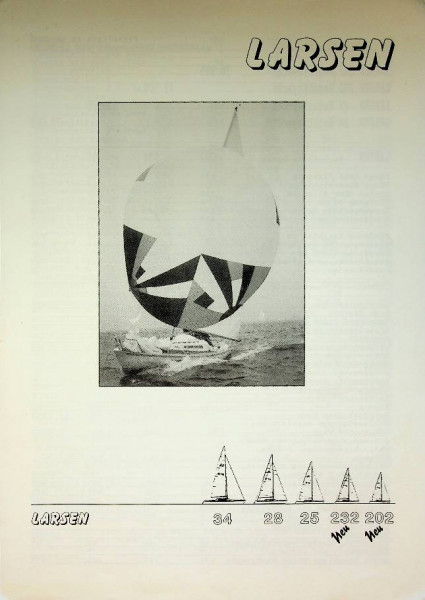 Original brochure Larsen sailing yachts