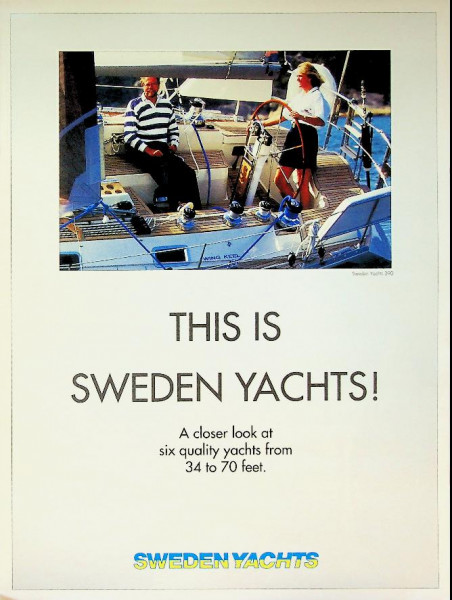 Brochure, this is Sweden Yachts 1994