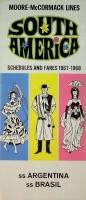 Moore-McCormack - Brochure Moore-McCormack Lines South America. Schedules and fares 1967-1968