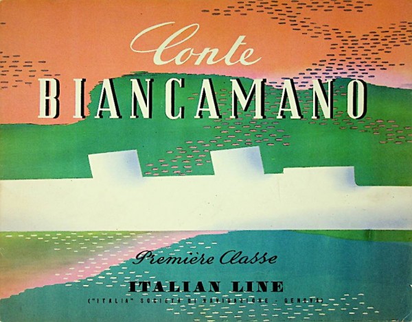 Brochure Italian Line Conte Biancamano | Webshop Nautiek.nl