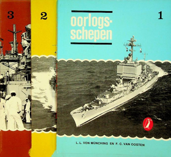 oorlogsschepen in drie deeltjes