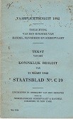 Nederlandse Regering in Ballingschap - Vaarplichtbesluit 1942. Tekst van het Koninklijk besluit