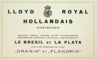 Koninklijke Hollandsche lloyd - Brochure llloyd Hollandais Le Bresil et La Plata. Par les vapeurs de luxe