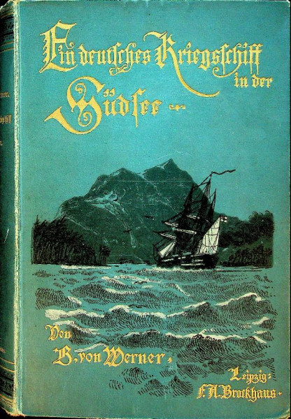 Ein deutsches Kriegsschiff in der Sudsee