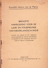 Beknopte handleiding voor de land-en volkenkunde van Nederlandsch-Indie