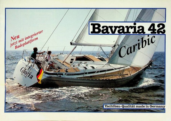 Original brochure Bavaria 42 Caribic Sailing Boat