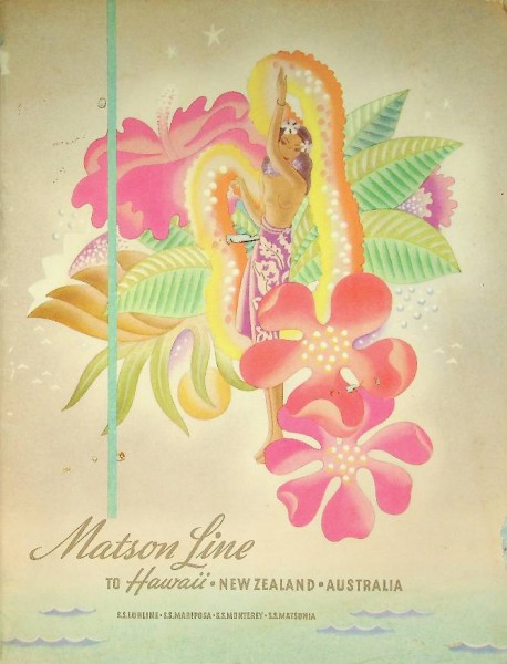 Brochure Matson Line, To Hawaii-New Zealand-Australia  | Webshop Nautiek.nl
