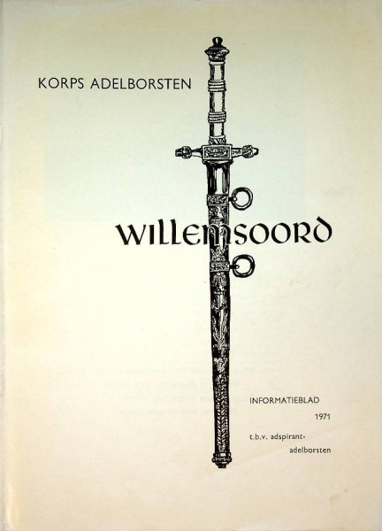 Korp Adelborsten Willemsoord informatieblad 1971