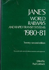 Janes World Railways and Rapid Transit Systems 1980-81