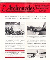 Archimedes - Brochure Archimedes Twee Cylinder Buitenboordmotor. Ook wel Balansmotor Archimedes genoemd