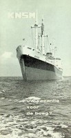 KNSM - Brochure KNSM, Uw vacantie voor de boeg 1963