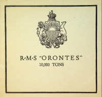 Orient Line - Brochure Orient Line RMS Orontes