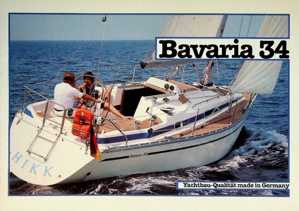 Original brochure Bavaria 34 Sailing Boat