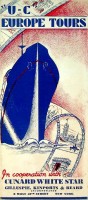 Cunard-White Star - Brochure U-C Europe Tours