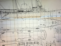 NVM - Scheepsbouwtekeningen Koninklijk jacht ss.Brittania(1953). Voor de modelbouw van dit schip