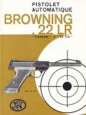 Brochure Pistolet Automatique Browning 22 LR Standard & De Tir