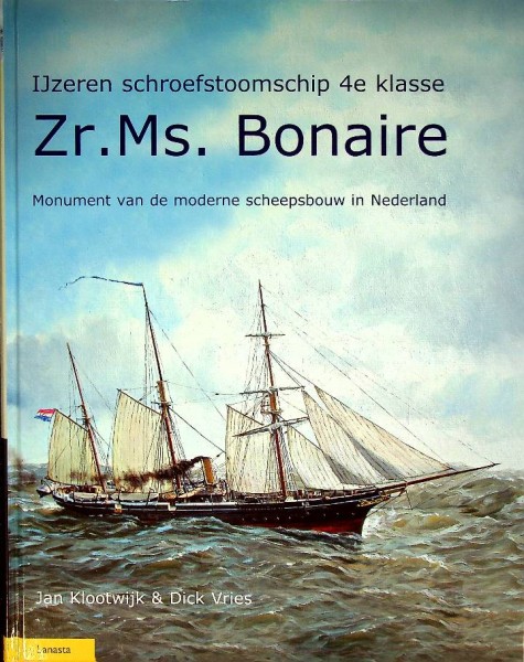 IJzeren schroefstoomschip 4e klasse Zr.Ms. Bonaire | Webshop Nautiek.nl