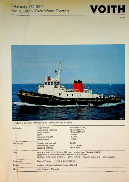 7 sheets Voith Tugs