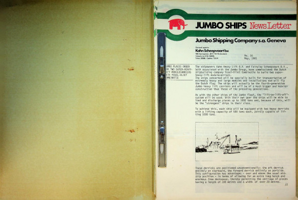Map Jumbo Ships Newsletters