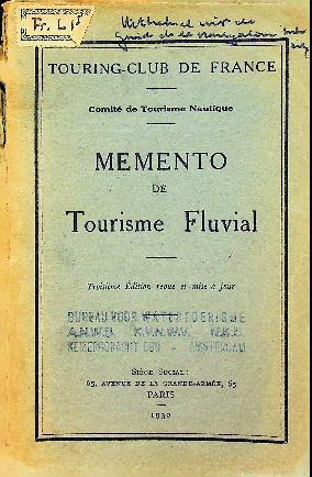 Memento de Tourisme Fluvial (1930)