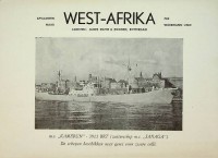 Woermann Linie - Brochure afvaarten Woermann Linie naar West-Afrika