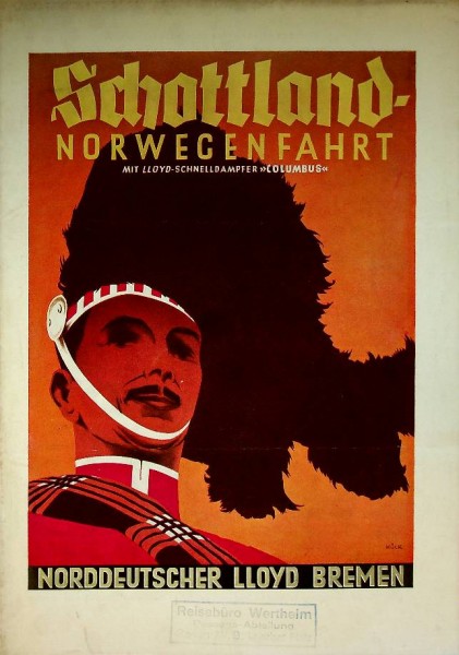 Brochure Norddeutscher Lloyd, Schotland-Norwegenfahrt