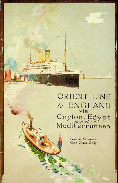 Brochure Orient Line to England 1933