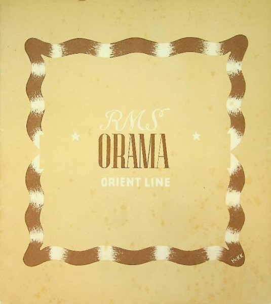Brochure RMS Orama Orient Line