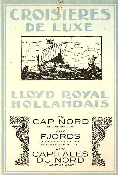 Brochure Croisieres de luxe Lloyd Royal Hollandais au Cap du Nord, Fjords aux Capitales du Nord