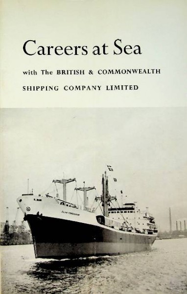 Brochure Careers at Sea, with the British and Commonwealth Shipping Company Ltd.