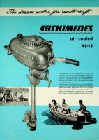 Archimedes - Flyer Archimedes air cooled AL-15 Outboard Motor. The dream motor for small craft