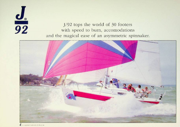 Original Brochure J92 Sailing Yacht