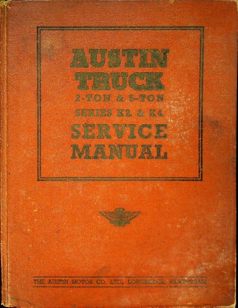Service Manual Austin Truck, series K2 and K4