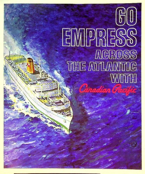 Brochure Go Empress accross the Atlantic with Canadian Pacific