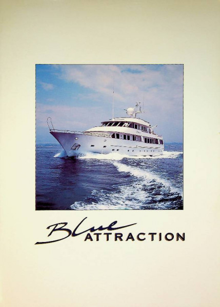 Original Brochure Blue Attraction Super Yacht