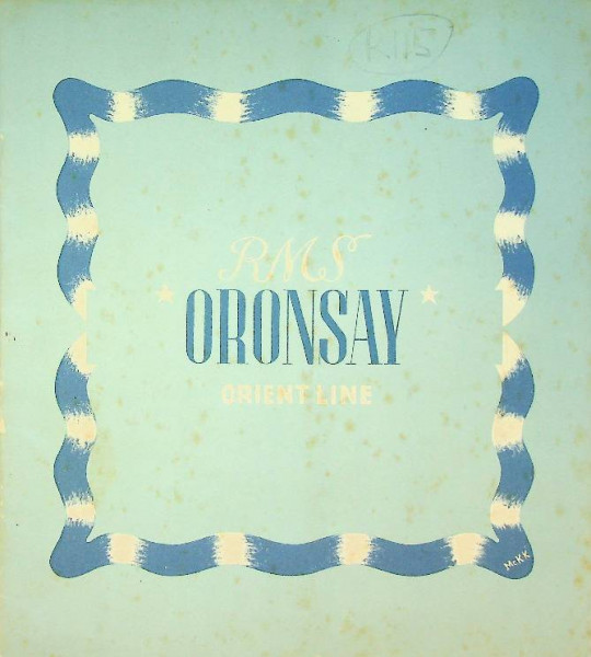 Brochure RMS Oronsay, Orient Line