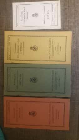 4 Tarieven boekjes Koninklijke Hollandsche Lloyd 1919 Spaanstalig